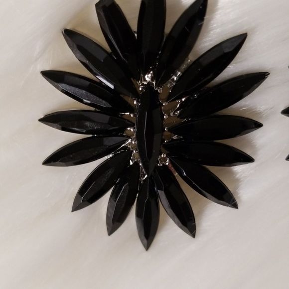 Black Onyx Looking Earrings - Picture 7 of 8